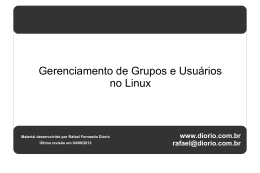 Gerenciamento de Grupos e Usuários no Linux