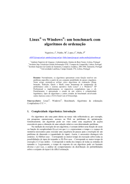 Linux® vs Windows®: um benchmark com algoritmos de ordenação