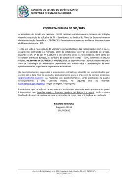 consulta pública nº 005/2015 - Espírito Santo