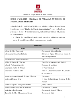 EDITAL Nº 013/2013 – PROGRAMA DE FORMAÇÃO CONTINUADA