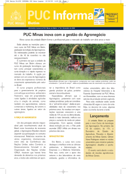 PUC Minas inova com a gestão do Agronegócio