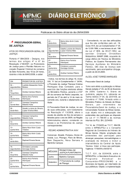 Publicacao do Diário oficial do dia 29/04/2009 PROCURADOR