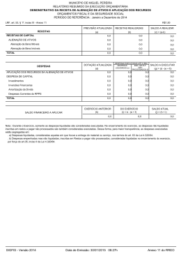 SIGFIS - Versão 2014 Data de Emissão: 30/01