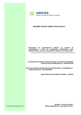 Informe técnico RDC nº 20/2011