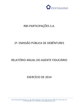 Relatório de Debenturistas 2014