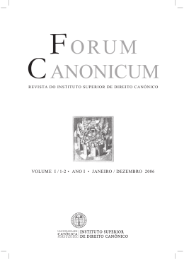 CANONICUM FORUM