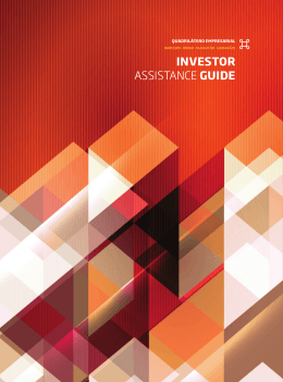 INVESTOR ASSISTANCE GUIDE