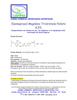 Esomeprazol Magnésio Triidratado Pellets 8,5%