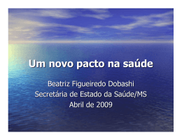Apresentação SES Mato Grosso do Sul