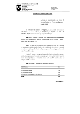 DELIBERAÇÃO CONSEP Nº 048/2002 Deliberações Autoriza o