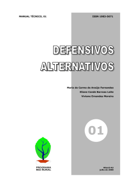 Defensivos Alternativos - Pesagro-Rio