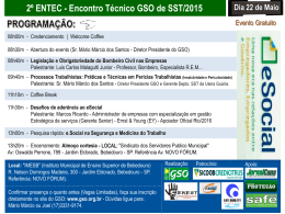 Convite - 2º Entec GSO de SST 2015