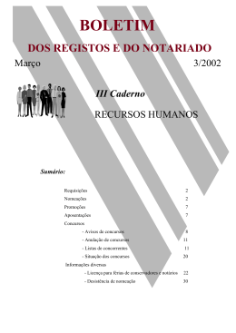 Março de 2002 - Instituto dos Registos e Notariado