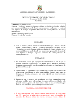 PROJETO DE LEI COMPLEMENTAR nº 206/2015 Processo nº