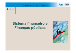 Sistema financeiro e Finanças públicas