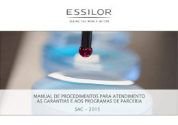 Manual do SAC Essilor
