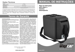 Manual Cooler automotivo 12v dc