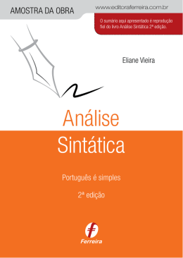 Análise Sintática - Editora Ferreira