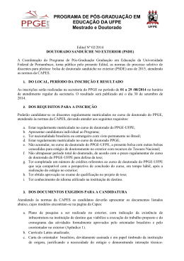 Edital - Nº 02/2014 - Universidade Federal de Pernambuco