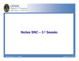 Noites SNC - Ordem dos Contabilistas Certificados