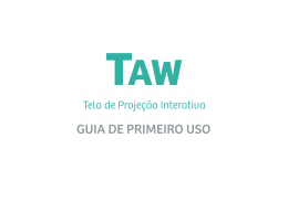 Guia de 1º uso TAW