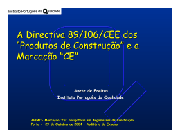 Intervenção do IPQ, Instituto Português da Qualidade