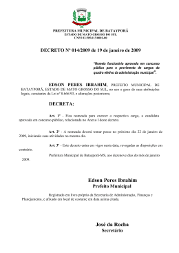 decreto de nomeação Larissa Fernanda de Lima Ruiz - TCE