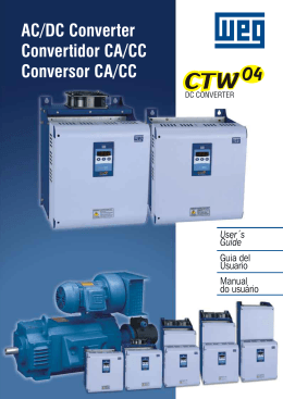 Manuais Técnicos - Conversor CA/CC - CTW-04