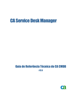 CA Service Desk Manager - Guia de Referência Técnica do CA CMDB