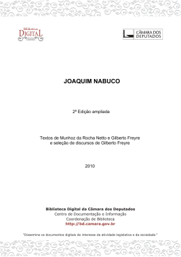 JOAQUIM NABUCO - Biblioteca Digital