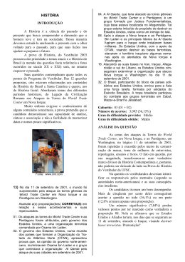 Prova Comentada - Vestibular UFSC 2003