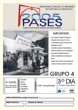 PASES 2005 - Curso Avanços