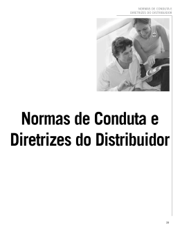 Normas de Conduta e Diretrizes do Distribuidor