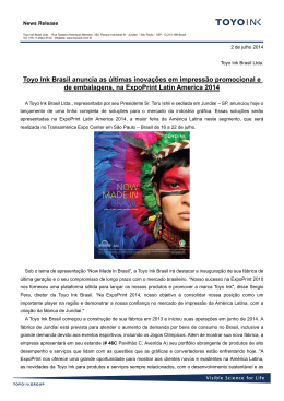 Toyo Ink Brasil anuncia as últimas inovações em impressão