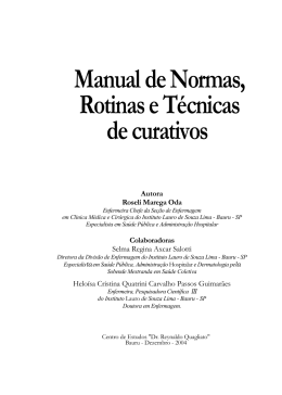 Manual de Normas, RotinaseTécnicas decurativos