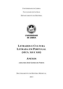 Letrados e cultura letrada em Portugal