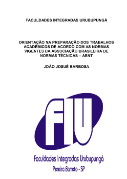PDF - Faculdades Integradas Urubupungá
