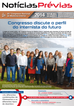 NotíciasPrévias - Sociedade Portuguesa de Medicina Interna