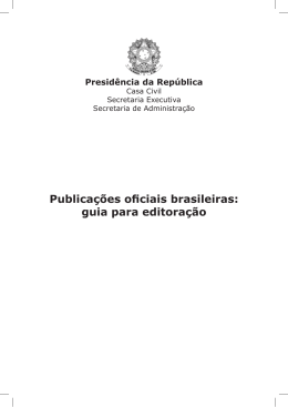 Publicações oficiais brasileiras: guia para