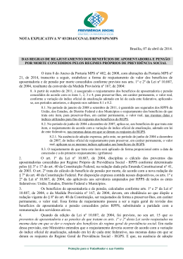 Nota Explicativa nº 03/2014 - Ministério da Previdência Social