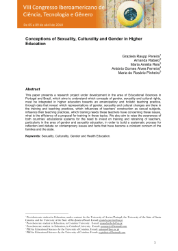 Conceptions of Sexuality, Culturality and Gender in Higher Education