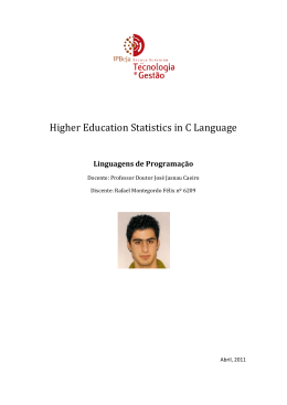 Higher Education Statistics in C Language