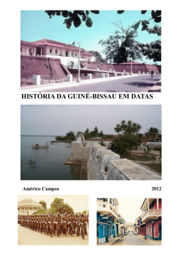 HISTÓRIA DA GUINÉ-BISSAU EM DATAS - Guiné