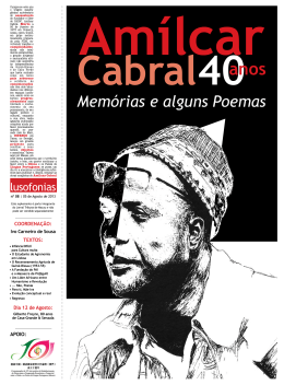 Amílcar Cabral, 40 anos: Memórias e alguns Poemas