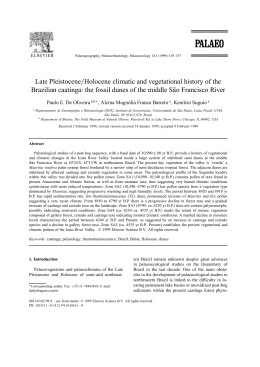 Late Pleistocene=Holocene climatic and vegetational history of the