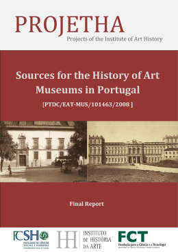 Sources for the History of Art Museums in Portugal