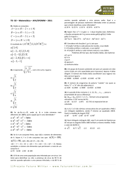 TD Matemática - AFA - EFOMM