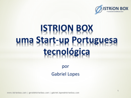 ISTRION BOX uma Start-up Portuguesa tecnológica