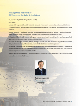 Fóruns Multidisciplinares - 70° Congresso Brasileiro de Cardiologia