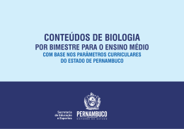 Biologia (Ensino Médio) - Secretaria de Educação de Pernambuco